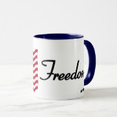 アメリカ国旗 – 自由！ マグカップ (正面右)