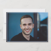 アメリカ国旗 警察 フォト 卒業パーティ イベント 招待状 (裏面)