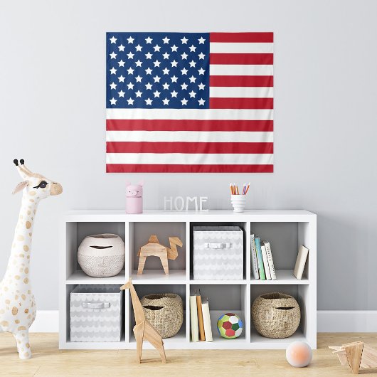 アメリカ国旗 赤 白 青 タペストリー