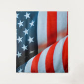 アメリカ国旗 赤 白 青 タペストリー (正面)