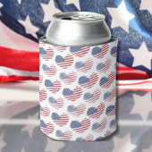 アメリカ国旗 赤 白 青 愛国 缶クーラー