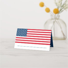 アメリカ国旗 赤 白 青 USA ウェディング プレイスカード