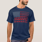 アメリカ国旗 農家 農業 牧畜 Tシャツ (正面)
