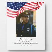 アメリカ国旗 追悼 永遠に心に アメリカ国旗 追悼 永遠に心に フォトプラーク (正面)
