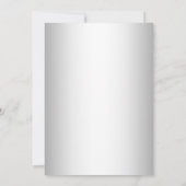 アメリカ国旗 | 透過 | ゴールドフレーム | ラグジュアリー ホワイト 招待状 (裏面)