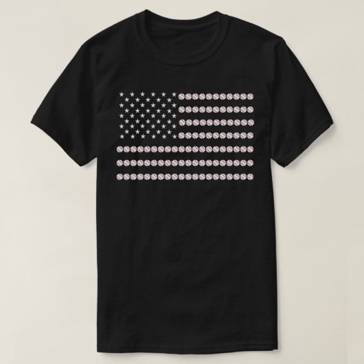 アメリカ国旗 | 野球ファン Tシャツ (デザイン正面)