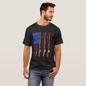 アメリカ国旗 釣り Tシャツ (正面フル)