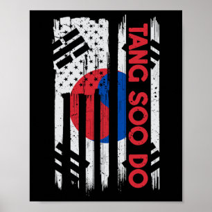アメリカ国旗 韓国の空手 ヴィンテージ 7月4日 ノベルティ ポスター