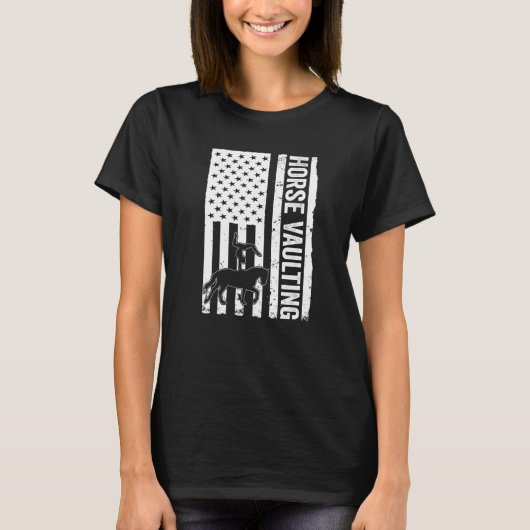 アメリカ国旗 馬バランサー Tシャツ (正面)