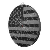 アメリカ国旗 黒 グレー ダーツボード (正面右)