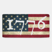 アメリカ国旗 1776年7月4日 パーティー 横断幕 (横)