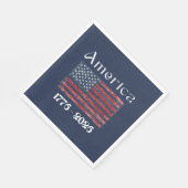 アメリカ国旗 1776年~2026年 アメリカ建国250周年記念 スタンダードランチョンナプキン (角)