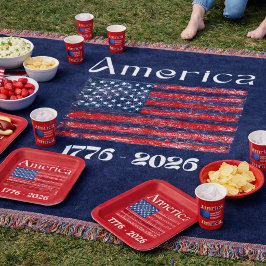 アメリカ国旗 1776年~2026年 アメリカ建国250周年記念 スローブランケット