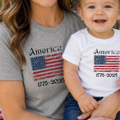 アメリカ国旗 1776年~2026年 アメリカ建国250周年記念 トライブレンドTシャツ