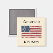アメリカ国旗 1776年～2026年 アメリカ建国250周年記念  マグネット (正面/裏面)