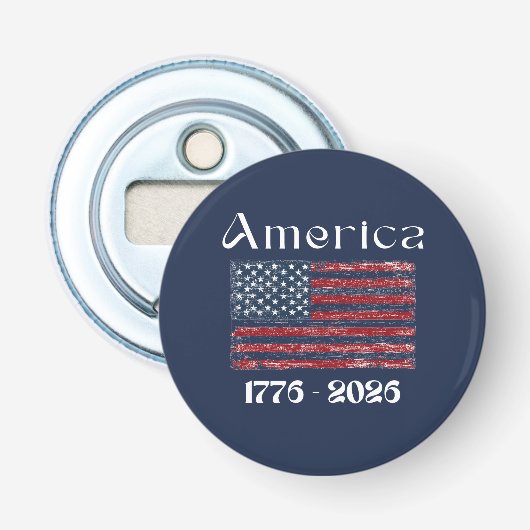 アメリカ国旗 1776年～2026年 アメリカ建国250周年記念  栓抜き (正面)