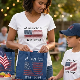 アメリカ国旗 1776年～2026年 アメリカ建国250周年記念  Tシャツ