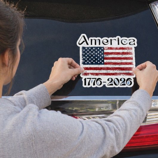 アメリカ国旗 1776年~2026年 アメリカ独立250周年記念 シール