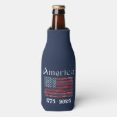 アメリカ国旗 1776年～2026年 アメリカ250周年記念  ボトルクーラー (ボトル正面)