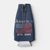 アメリカ国旗 1776年～2026年 アメリカ250周年記念  ボトルクーラー (裏面)