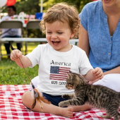 アメリカ国旗 1776年～2026年 キッズ 250周年記念  ベビーTシャツ