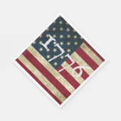 アメリカ国旗 1776 独立記念日 パーティー スタンダードランチョンナプキン (角)