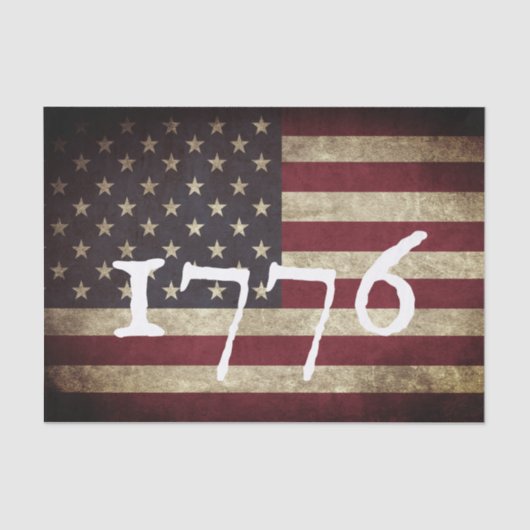 アメリカ国旗 1776   薄葉紙 (正面)