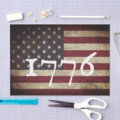アメリカ国旗 1776   薄葉紙 (クラフト)