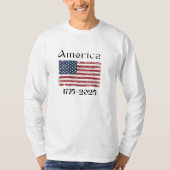 アメリカ国旗 1776-2026 アメリカ生誕250年 7月4日  Tシャツ (正面)