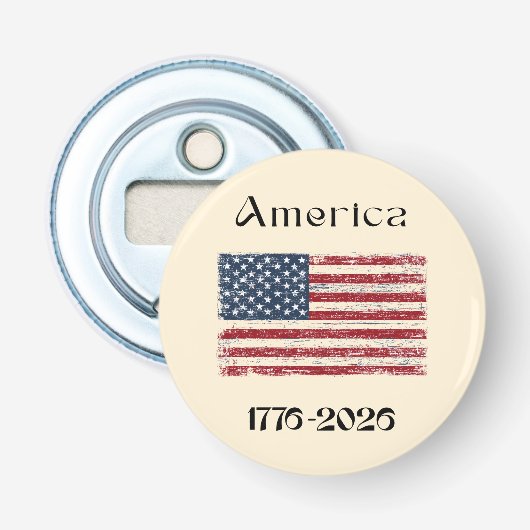 アメリカ国旗 1776-2026 アメリカ250周年記念  栓抜き (正面)