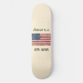 アメリカ国旗 1776-2026 アメリカ250周年 スケートボード (正面)