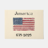 アメリカ国旗 1776-2026 アメリカ250周年 ドアマット (正面)