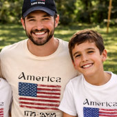 アメリカ国旗 1776-2026 アメリカ250周年 Tシャツ
