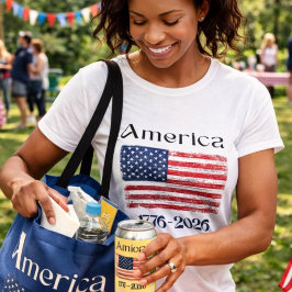 アメリカ国旗 1776-2026 アメリカ250周年 Tシャツ