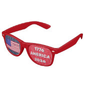 アメリカ国旗 1776 2026 レトロサングラス (アングル)