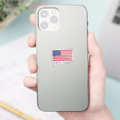 アメリカ国旗 1776-2026 周年記念 シール (スマートフォン)