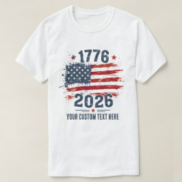 アメリカ国旗 1776 2026 周年記念 Tシャツ