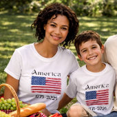 アメリカ国旗 1776-2026 子ども用 250周年記念 Tシャツ