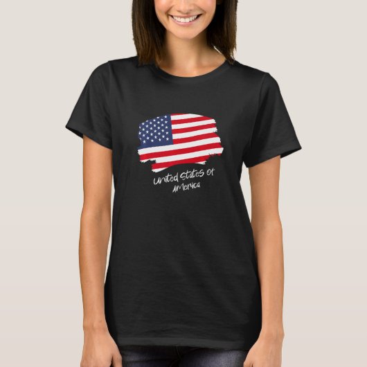 アメリカ国旗 1 Tシャツ (正面)