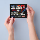 アメリカ国旗 250周年 アメリカ チラシ (手)