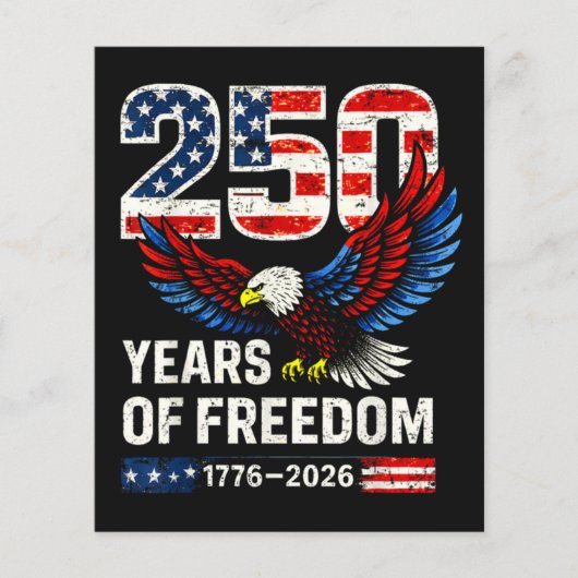 アメリカ国旗 250周年 アメリカ チラシ (正面)