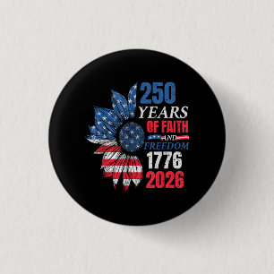 アメリカ国旗 250周年 ヴィンテージ 1776年 2 缶バッジ