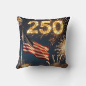 アメリカ国旗 250歳の誕生日パーティー クッション (裏面)