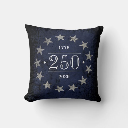 アメリカ国旗 250 周年記念 オリジナルデザイン対応 両面プリント クッション (正面)