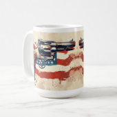 アメリカ国旗 2nd Amendment パーソナライズド コーヒーマグ コーヒーマグカップ (正面左)