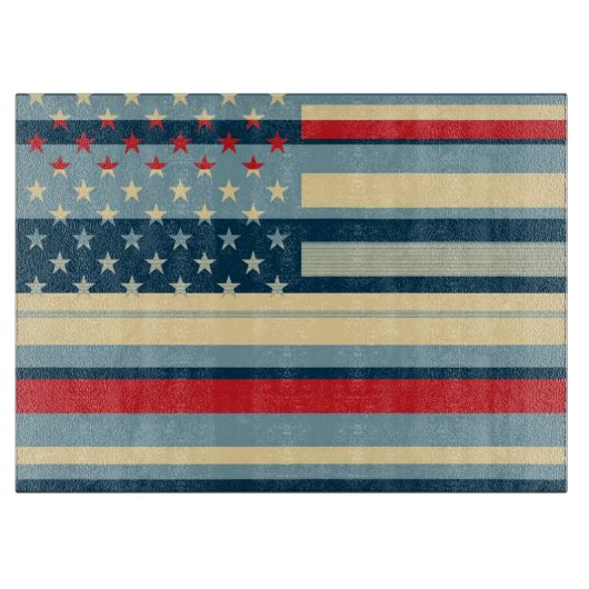 アメリカ国旗 3 カッティングボード (正面)