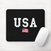 アメリカ国旗 4th of July メンズ 愛国主義者 マウスパッド (マウス)