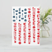 アメリカ国旗 7月4日 ピクニック 招待状 (スタンド正面)