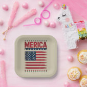 アメリカ国旗 7月4日 メリカ ペーパープレート (パーティー)