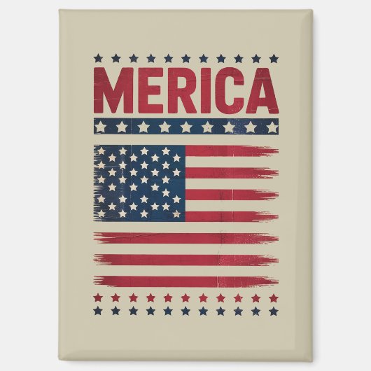 アメリカ国旗 7月4日 メリカ マグネット (正面)